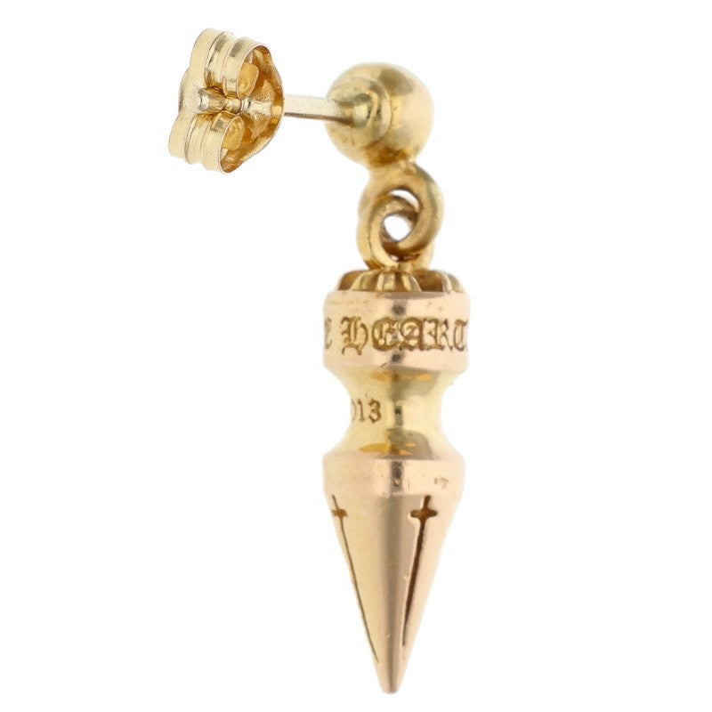 Chrome Hearts 22K Tiny Spike Drop Gold Earring Size ONE SIZE