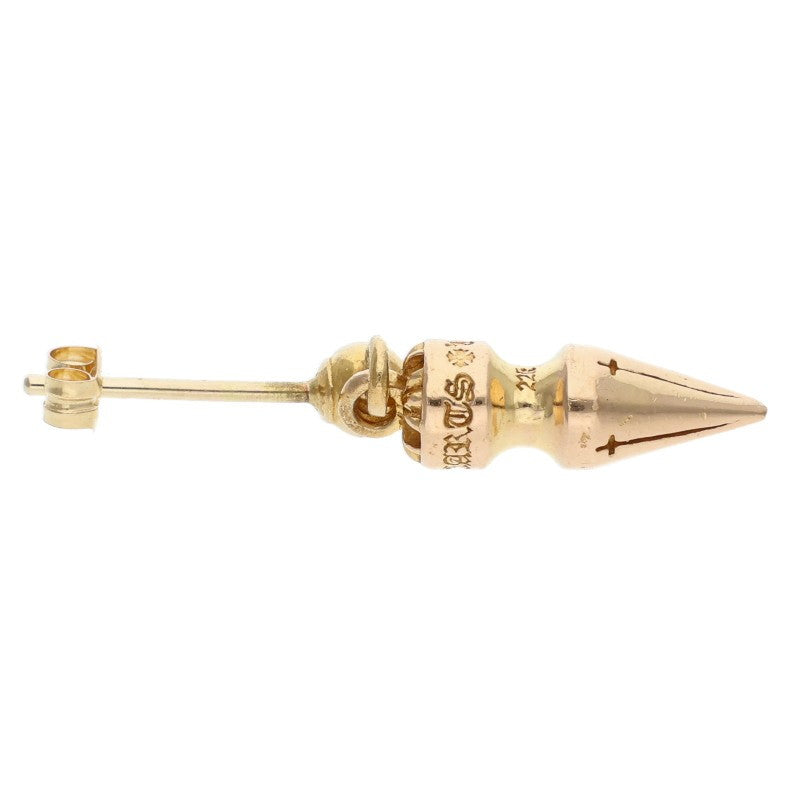 Chrome Hearts 22K Tiny Spike Drop Gold Earring Size ONE SIZE