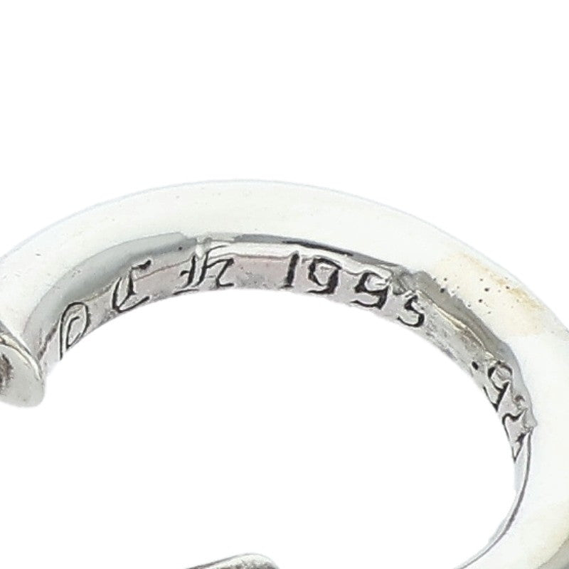 Chrome Hearts Plain Hoop Silver Earring