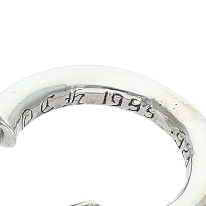 Chrome Hearts Plain Hoop Silver Earring