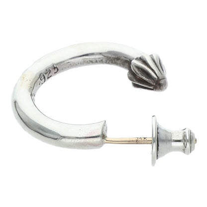 Chrome Hearts Plain Hoop Silver Earring