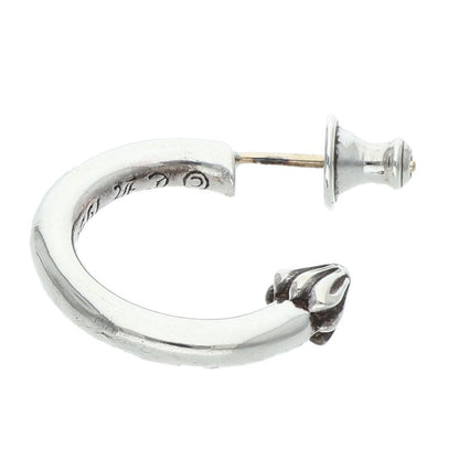 Chrome Hearts Plain Hoop Silver Earring