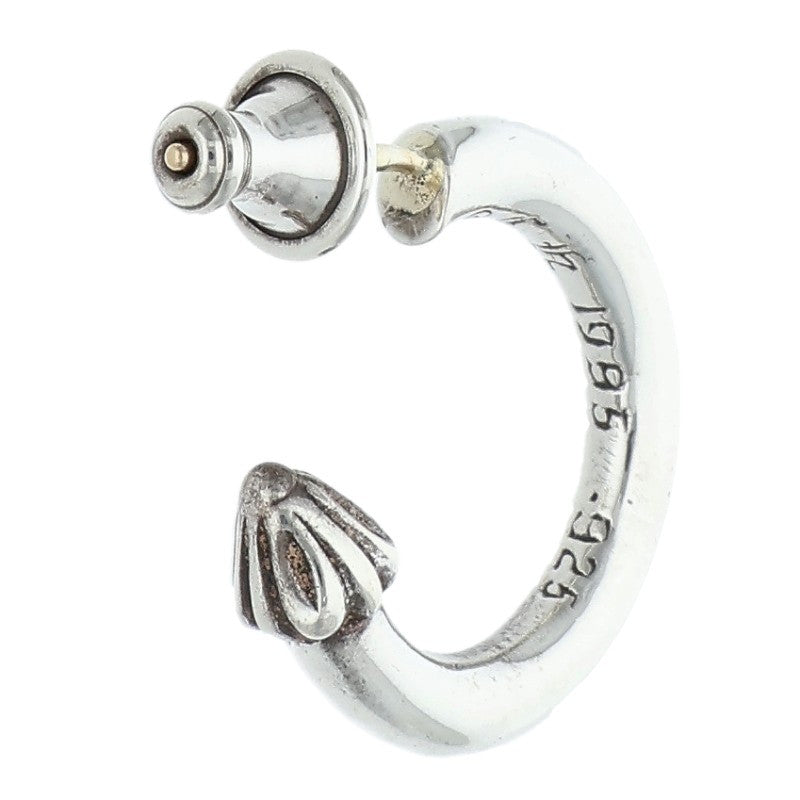 Chrome Hearts Plain Hoop Silver Earring