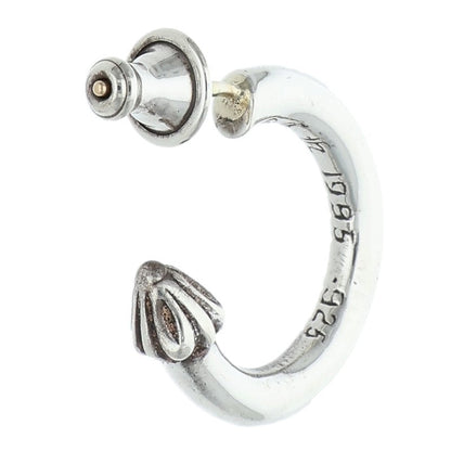 Chrome Hearts Plain Hoop Silver Earring