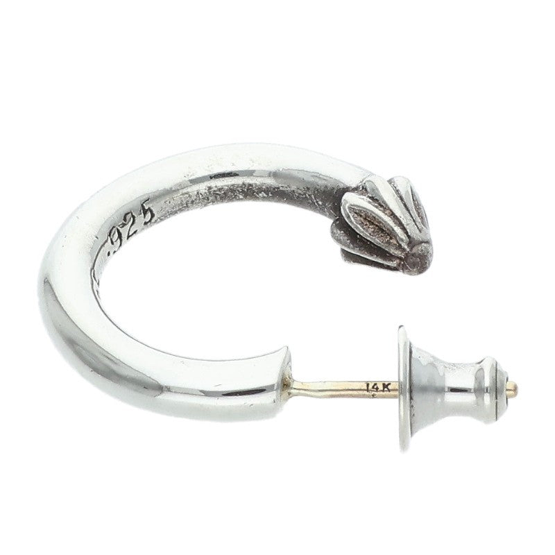 Chrome Hearts Plain Hoop Silver Earring