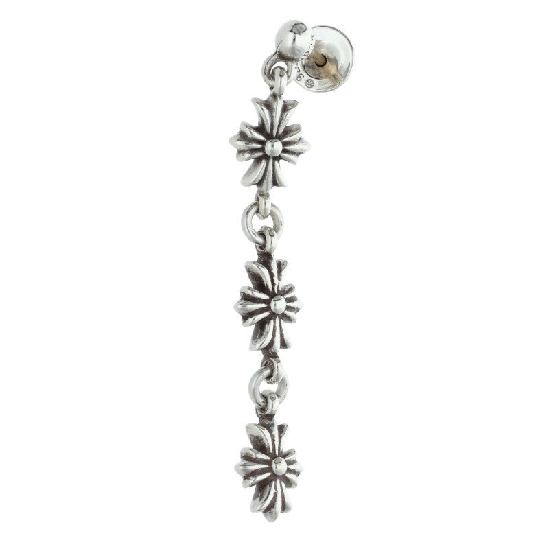Chrome Hearts Tiny E CH Plus 3 Silver Earring Size ONE SIZE
