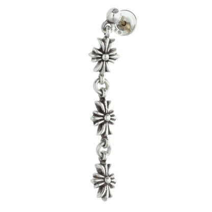 Chrome Hearts Tiny E CH Plus 3 Silver Earring Size ONE SIZE