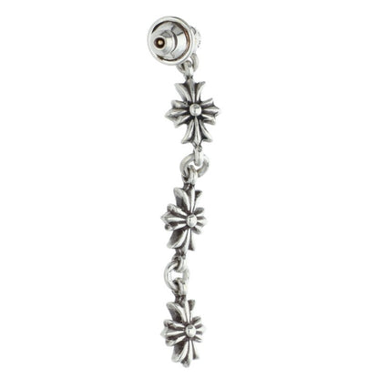 Chrome Hearts Tiny E CH Plus 3 Silver Earring Size ONE SIZE
