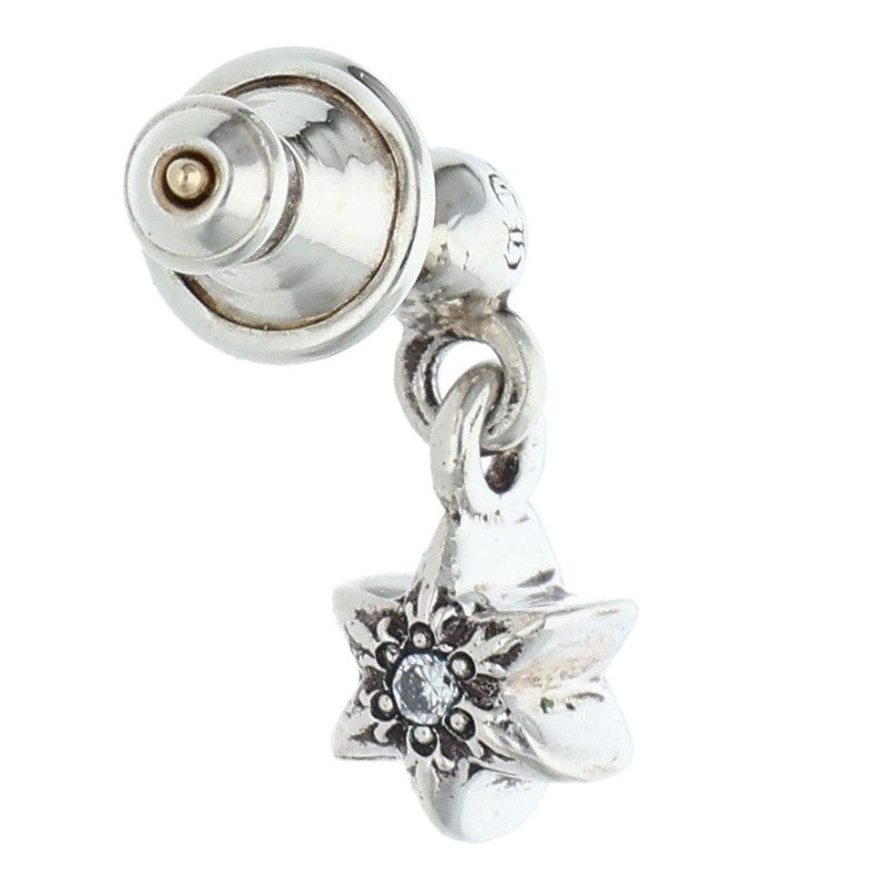 Chrome Hearts TNY STR DRP 1 DIA Silver Earring Size ONE SIZE