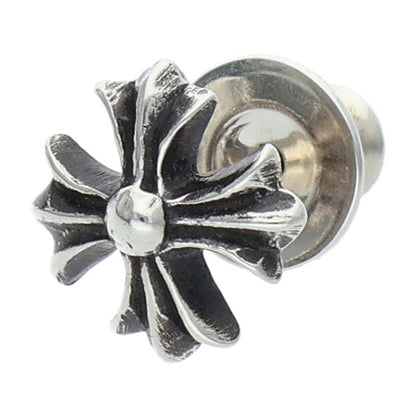 Chrome Hearts No2 CH PLS Stud Silver Earring Size ONE SIZE