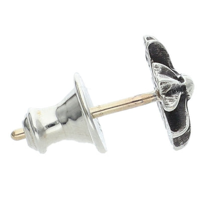 Chrome Hearts No2 CH PLS Stud Silver Earring Size ONE SIZE