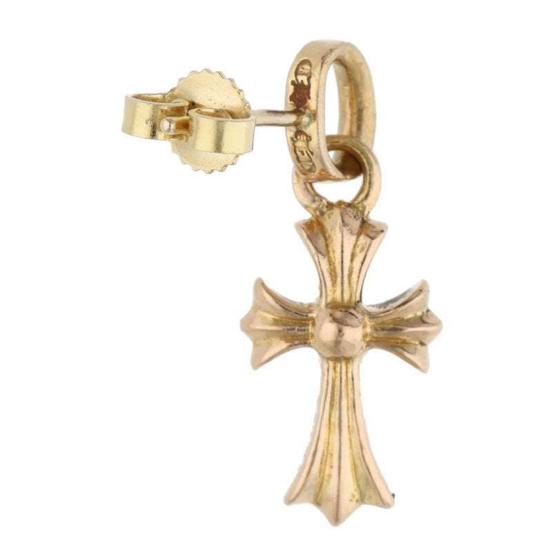 Chrome Hearts 22K Pave Diamond Gold Earring Size ONE SIZE