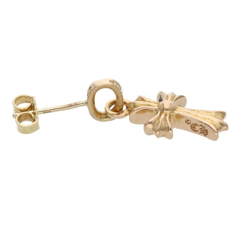Chrome Hearts 22K Pave Diamond Gold Earring Size ONE SIZE