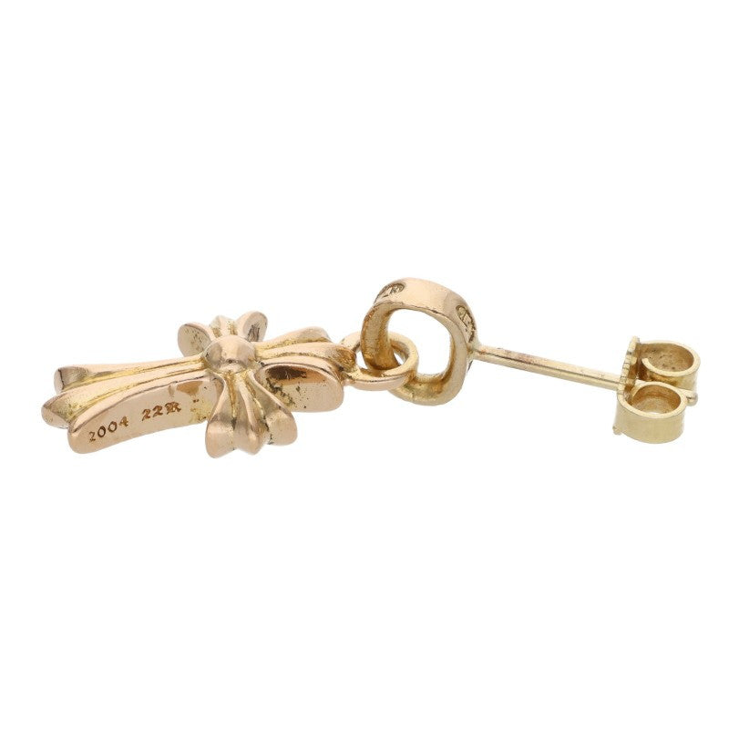 Chrome Hearts 22K Pave Diamond Gold Earring Size ONE SIZE
