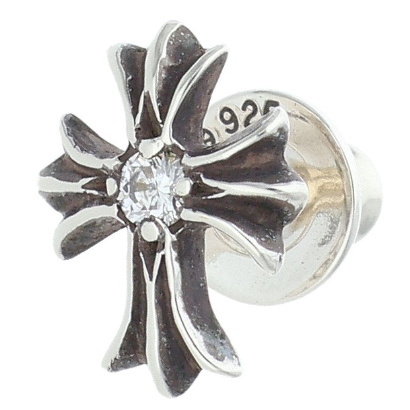 Chrome Hearts No2 CH CRS 1 DIA Stud Earring Size ONE SIZE
