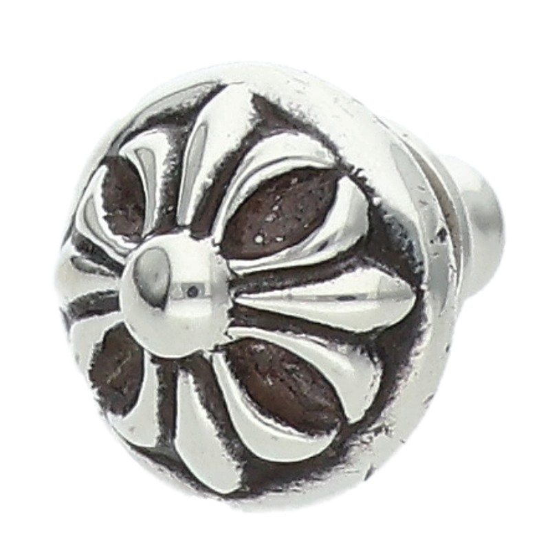 Chrome Hearts STUD CRSBLL Silver Earring Size ONE SIZE