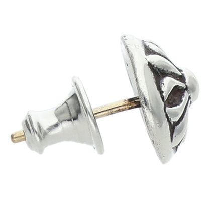 Chrome Hearts STUD CRSBLL Silver Earring Size ONE SIZE