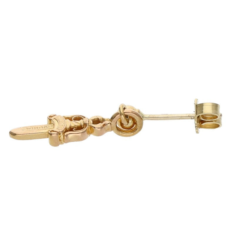 Chrome Hearts 22k DRP STCK DGGR Gold Earring Size ONE SIZE