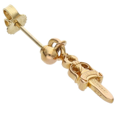 Chrome Hearts 22k DRP STCK DGGR Gold Earring Size ONE SIZE