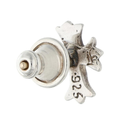 Chrome Hearts No2 CH Cross Stud Silver Earring