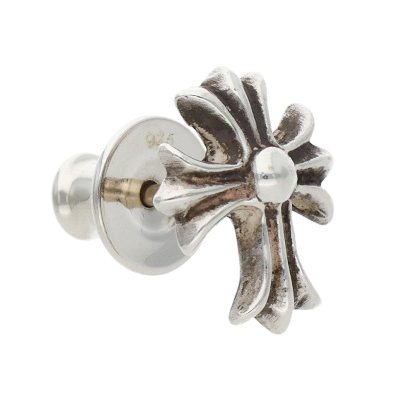 Chrome Hearts No2 CH Cross Stud Silver Earring