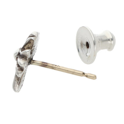 Chrome Hearts No2 CH Cross Stud Silver Earring