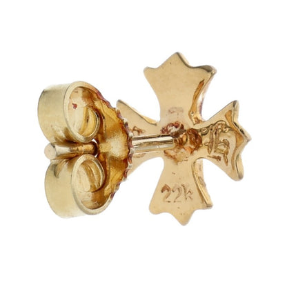 Chrome Hearts 22K CH Plus Stud 1 Gold Earring Size ONE SIZE