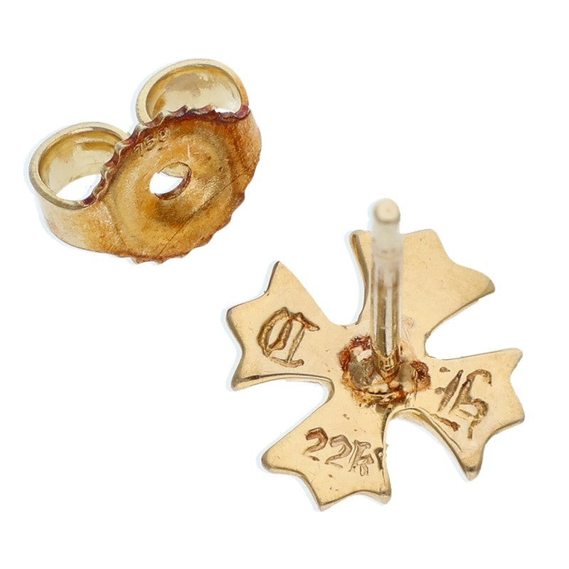 Chrome Hearts 22K CH Plus Stud 1 Gold Earring Size ONE SIZE