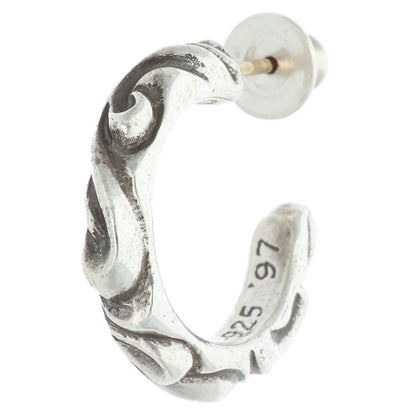 Chrome Hearts Scroll Hoop 925 Silver Earring
