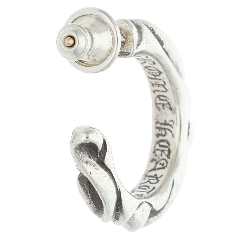Chrome Hearts Scroll Hoop 925 Silver Earring