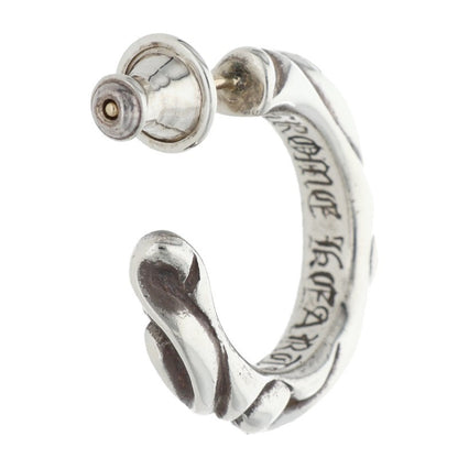 Chrome Hearts HOOP SCROOL 1 Silver Earring Size ONE SIZE