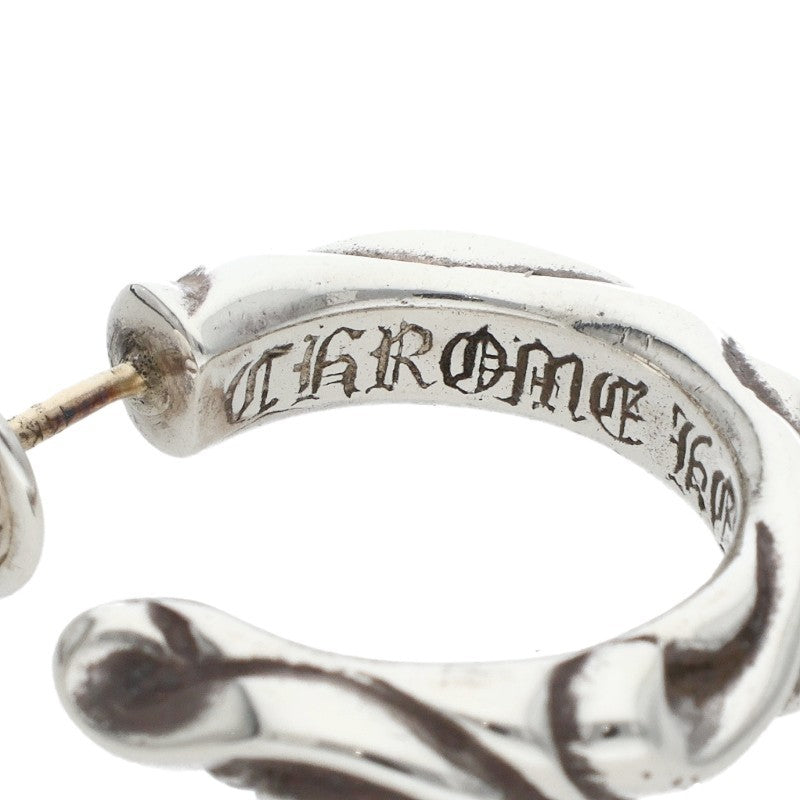Chrome Hearts HOOP SCROOL 1 Silver Earring Size ONE SIZE