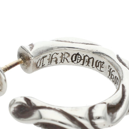 Chrome Hearts HOOP SCROOL 1 Silver Earring Size ONE SIZE