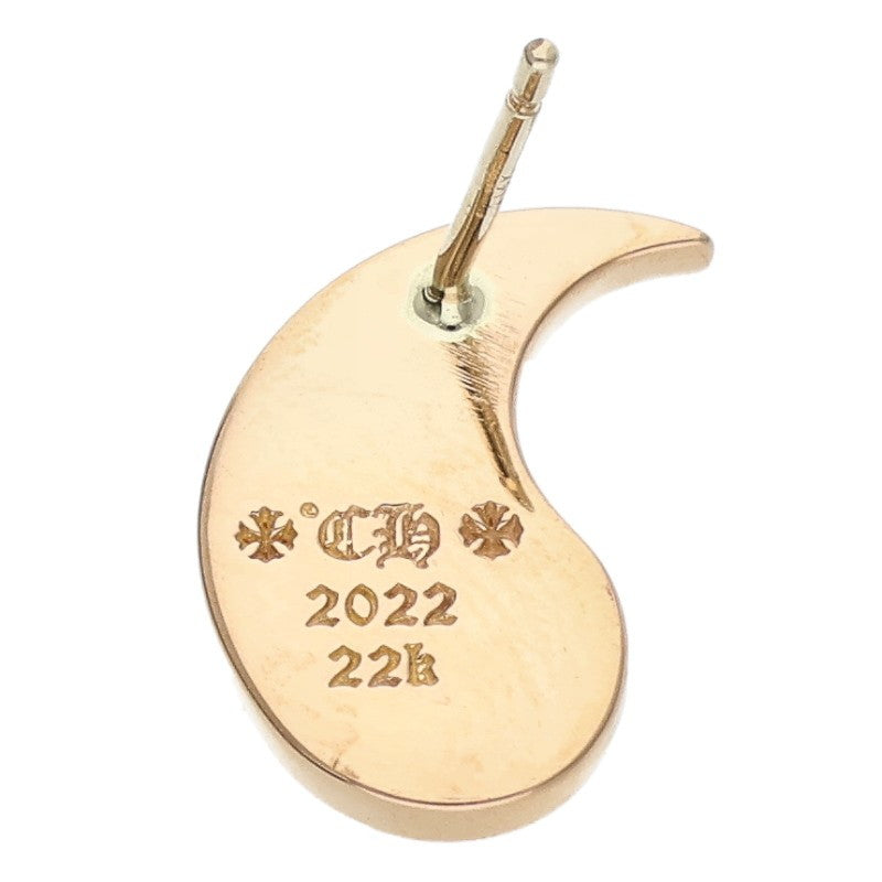 Chrome Hearts 22K Yin Yang Yellow Gold Earring