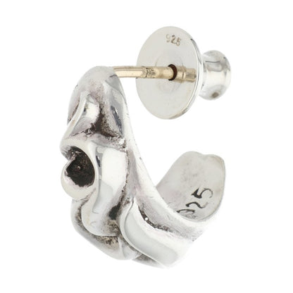 Chrome Hearts Carved Teardrop Silver Earring