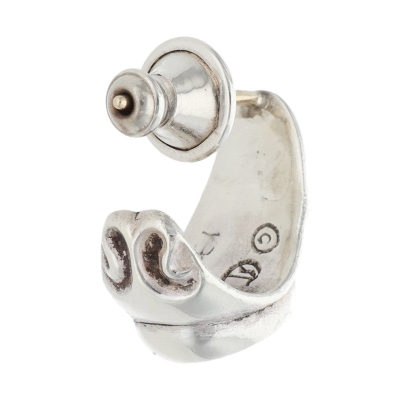 Chrome Hearts Carved Teardrop Silver Earring