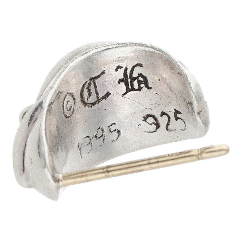 Chrome Hearts Carved Teardrop Silver Earring