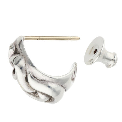 Chrome Hearts Carved Teardrop Silver Earring
