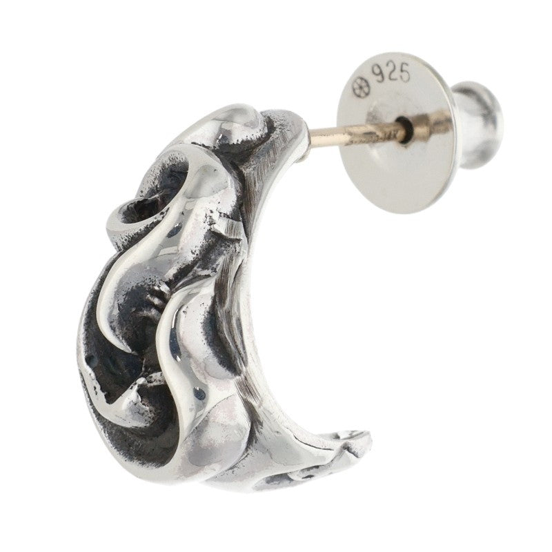 Chrome Hearts Carved Teardrop Silver Earring