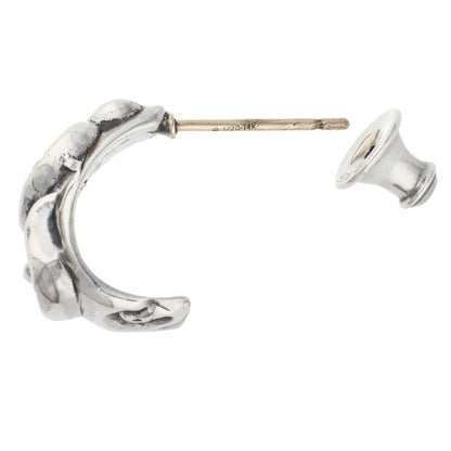 Chrome Hearts Carved Teardrop Silver Earring