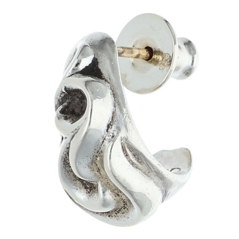 Chrome Hearts Carved Teardrop Silver Earring