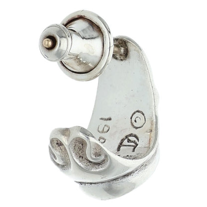 Chrome Hearts Carved Teardrop Silver Earring