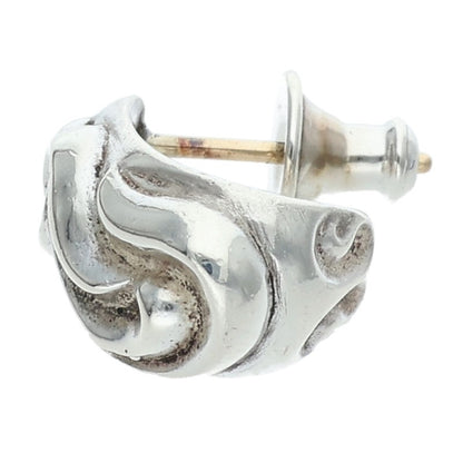 Chrome Hearts Carved Teardrop Silver Earring