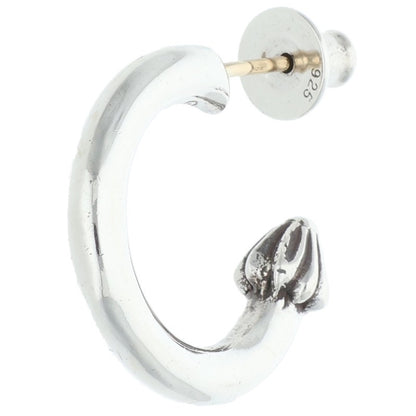 Chrome Hearts Plain Hoop 925 Silver Earring