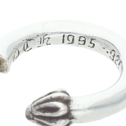 Chrome Hearts Plain Hoop 925 Silver Earring