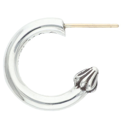 Chrome Hearts Plain Hoop 925 Silver Earring