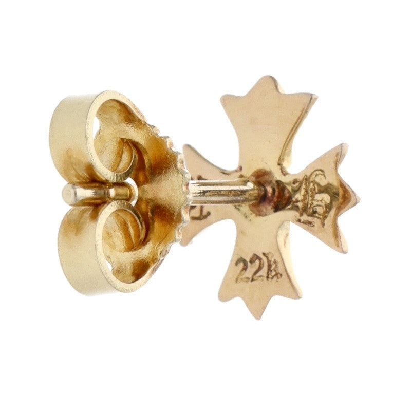 Chrome Hearts 22K #2 CH Plus Diamond Earring Size ONE SIZE