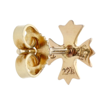 Chrome Hearts 22K #2 CH Plus Diamond Earring Size ONE SIZE