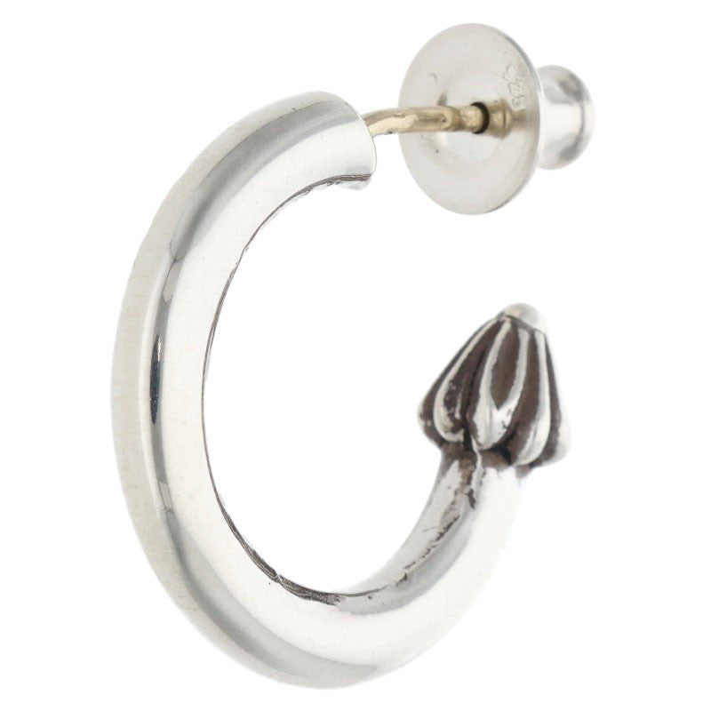 Chrome Hearts HOOP PLAIN Silver Earring Size ONE SIZE