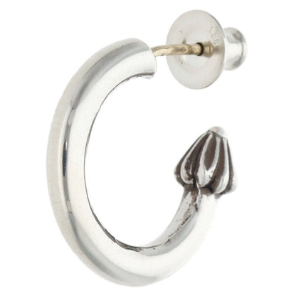 Chrome Hearts HOOP PLAIN Silver Earring Size ONE SIZE